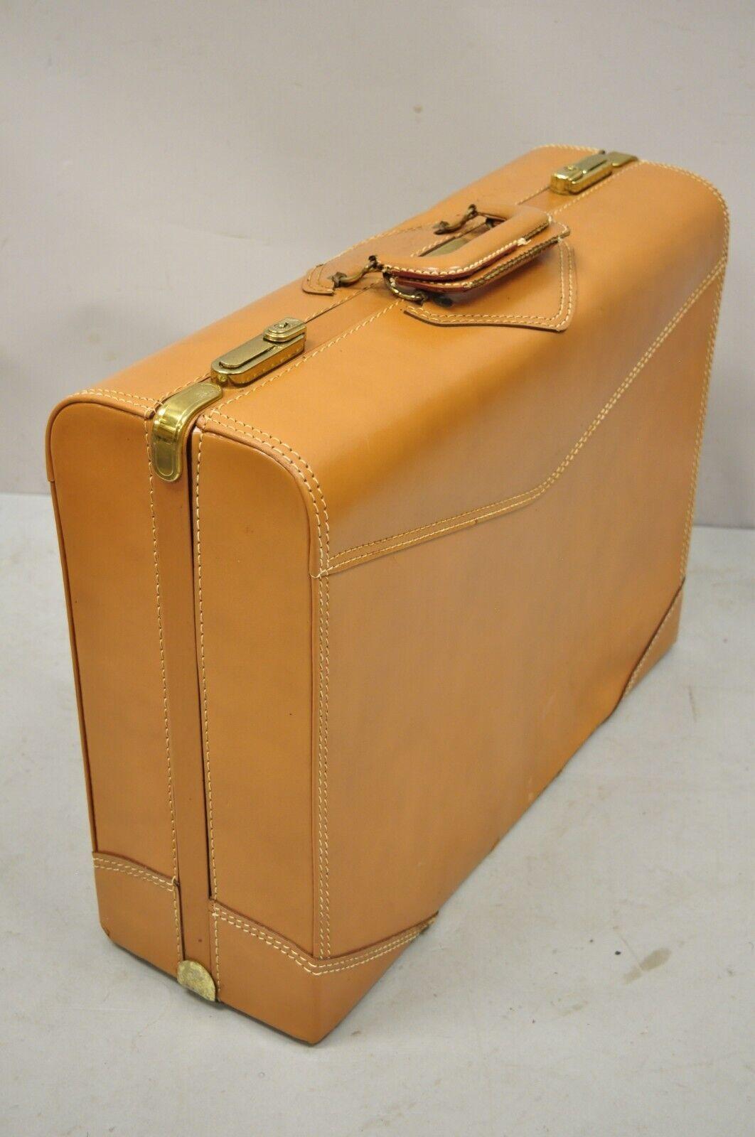 Vintage Genuine Top Grain cowhide leather orange 24