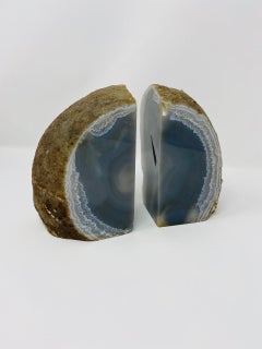 Fermalibri vintage in quarzo geode