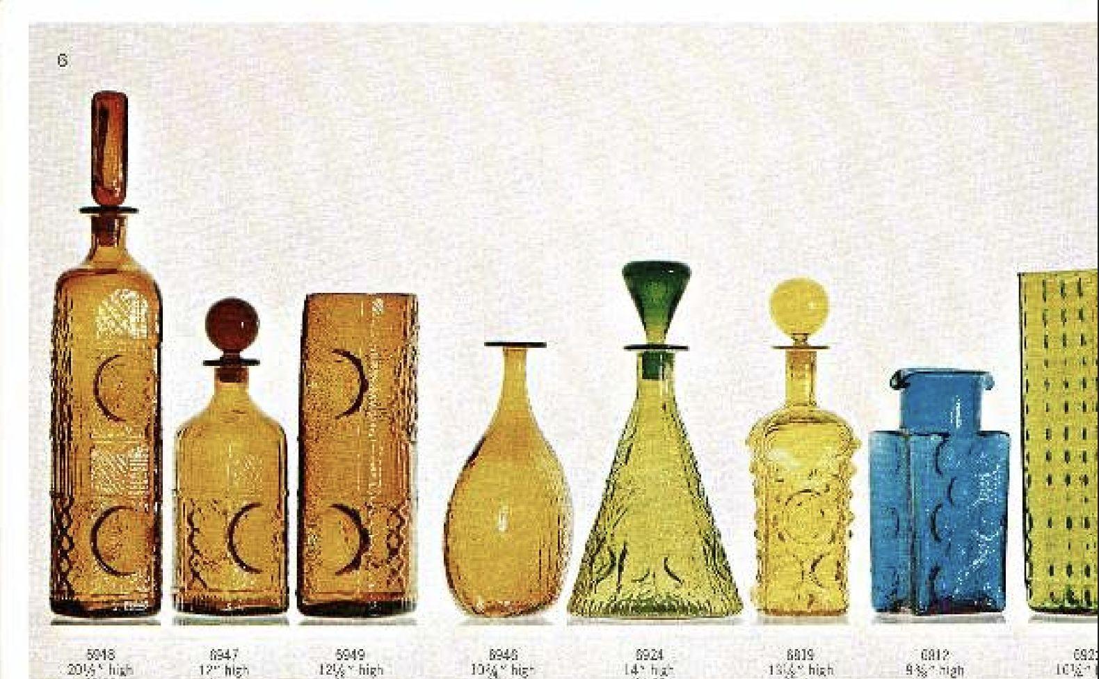 Vintage Geometric Amberina Pillar Vase Designed by Joel Myers for Blenko For Sale 6