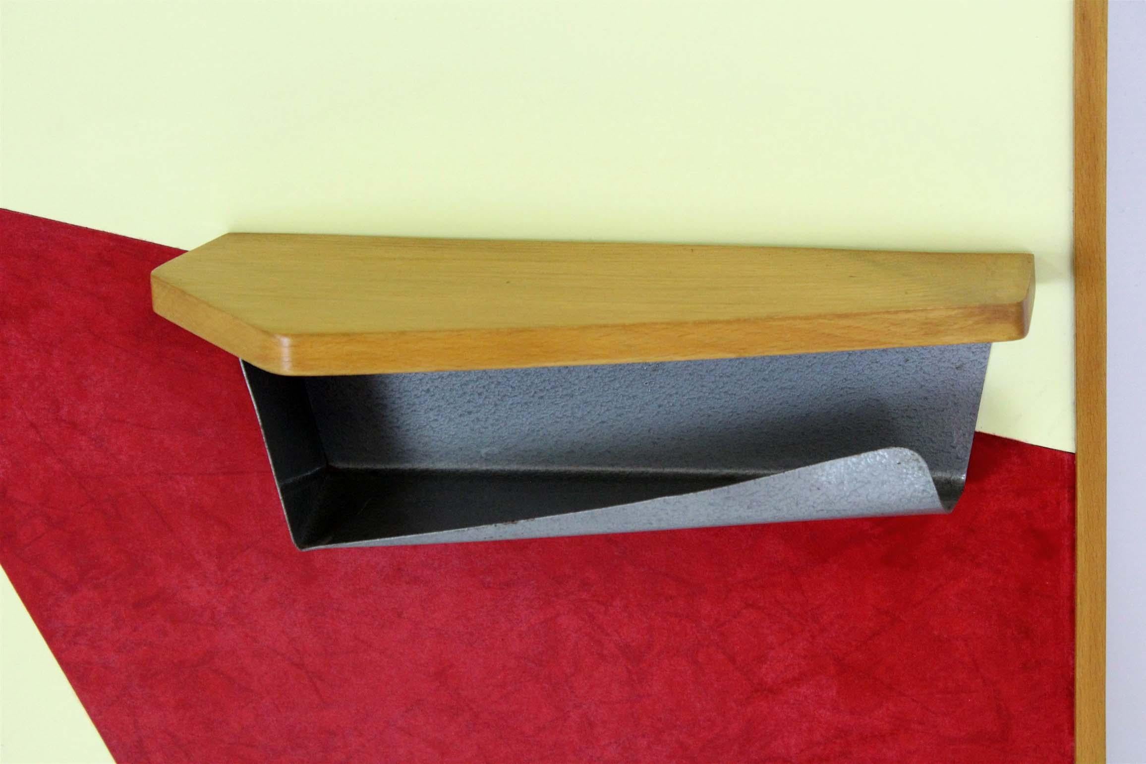 Mid-Century Modern Vintage Geometric Coat Rack from Drevokov Blatna, 1970 For Sale