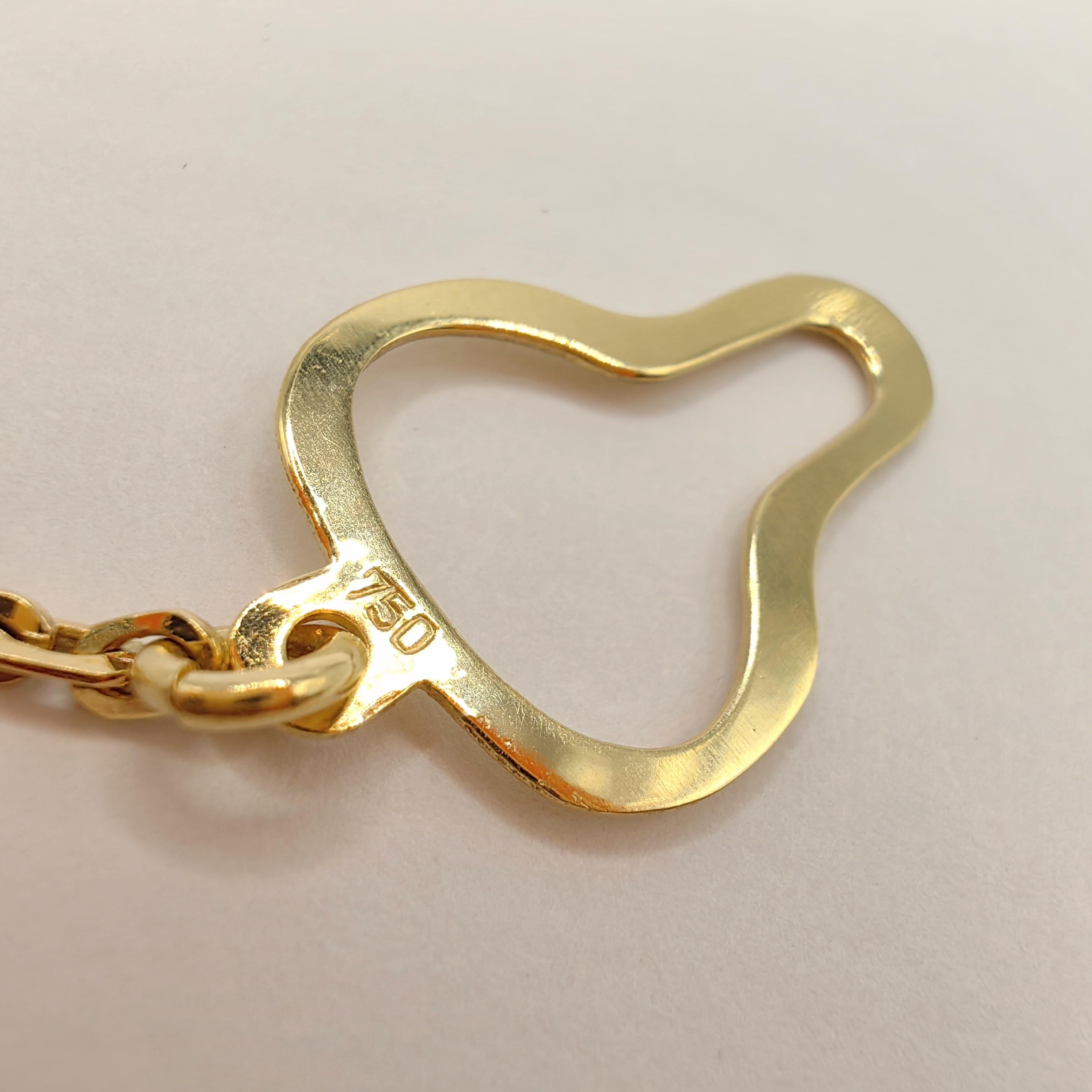 Clip cravate vintage à motif géométrique avec chaîne en or jaune et blanc bicolore 18 carats en vente 3