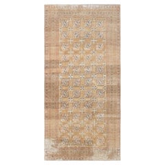 Tappeto Geometrico Vintage in Lana Distressed 6'6''x13'3''