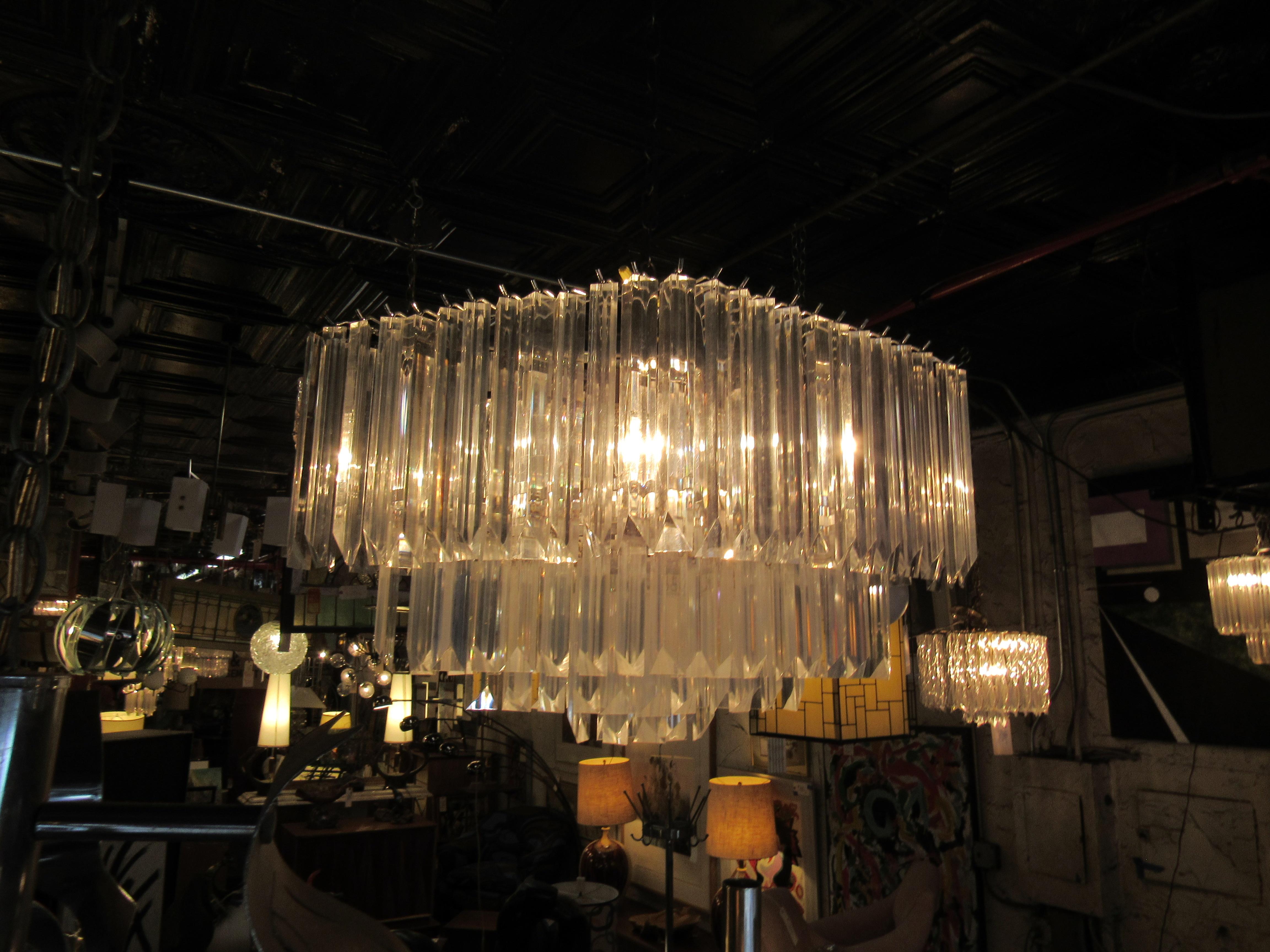 vintage lucite chandelier