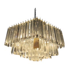 Vintage Geometric Lucite Chandelier