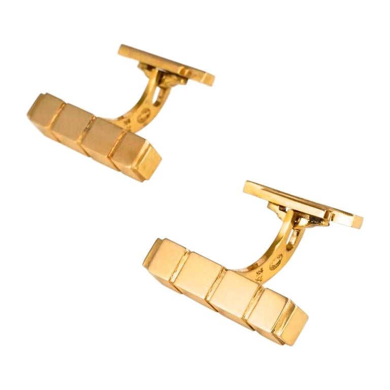 Vintage Georg Jensen 18 Karat Yellow Gold Cufflinks, Design 1064C Henry Pilstrup For Sale