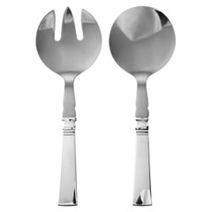 Vintage Georg Jensen Acadia-Servierbesteck aus Sterlingsilber