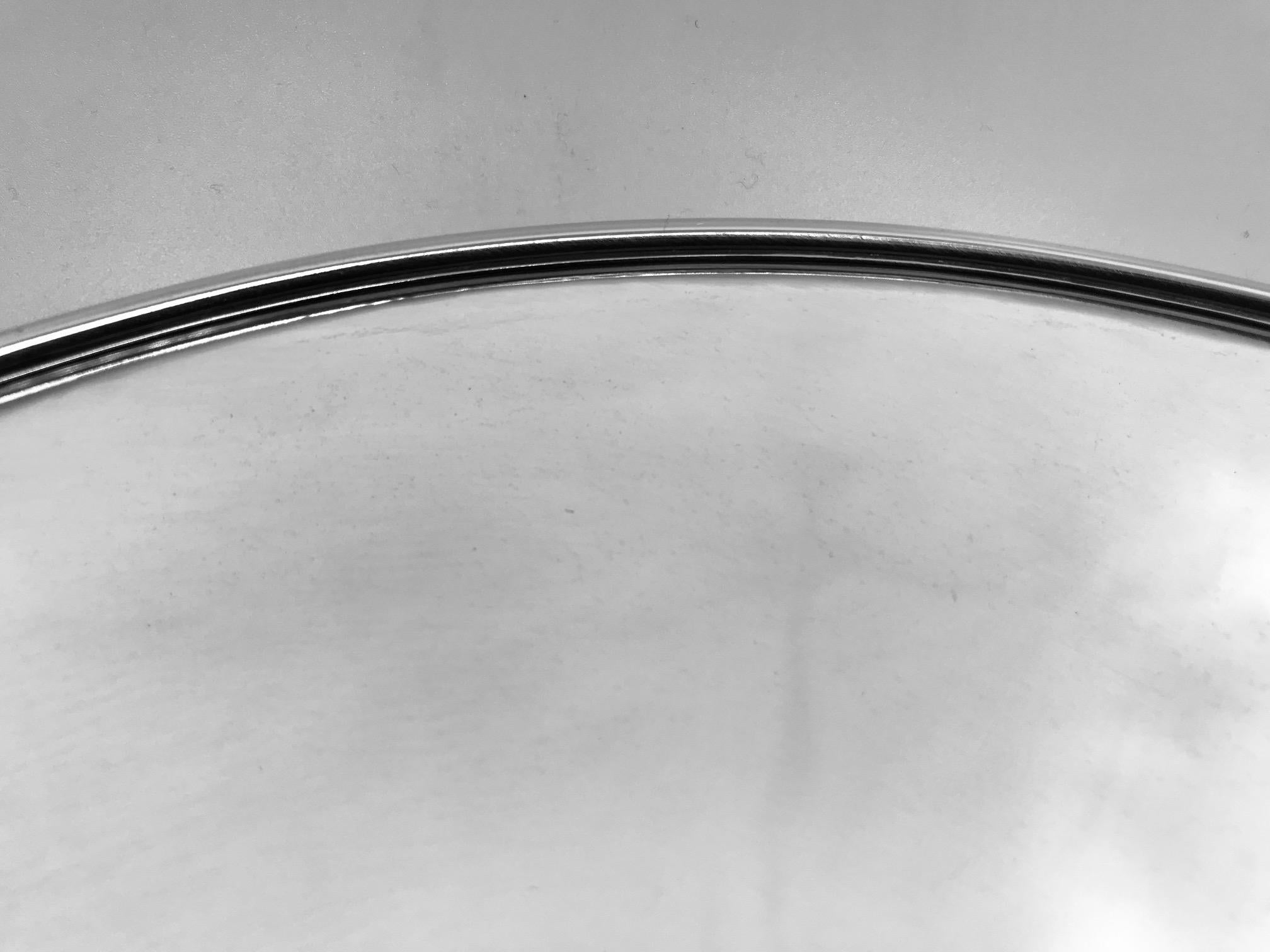 Danish Vintage Georg Jensen Art Deco Biscuit Tray 493b by Harald Nielsen For Sale