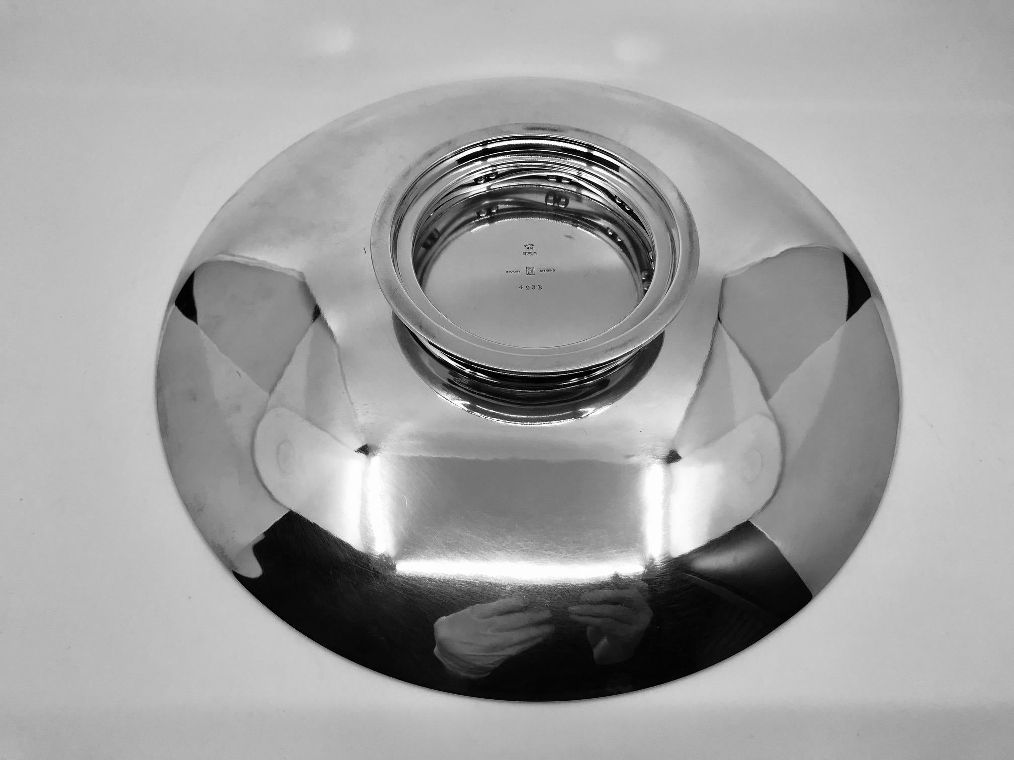 Early 20th Century Vintage Georg Jensen Art Deco Biscuit Tray 493b by Harald Nielsen For Sale