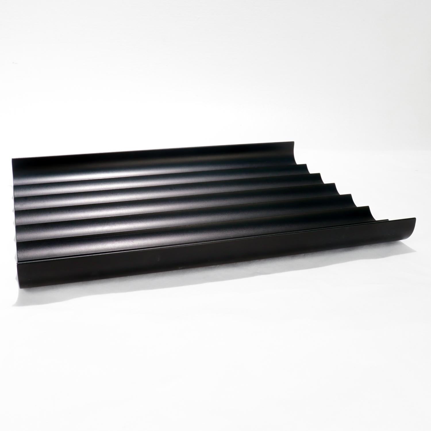 Vintage Georg Jensen Black Pen Tray or Desk Organizer en vente 2