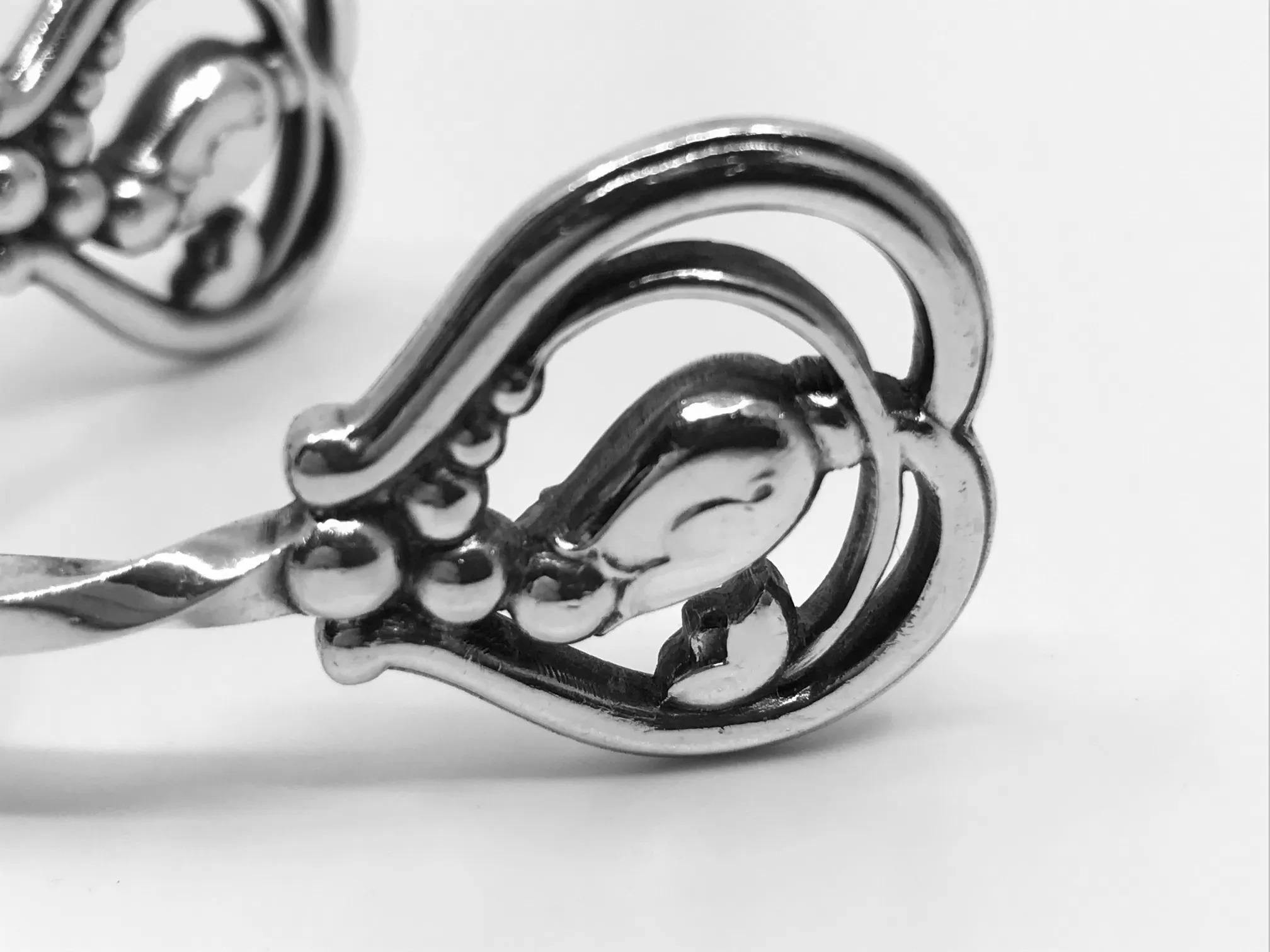 Pinzas para hielo Georg Jensen Vintage Blossom 132 Danés en venta