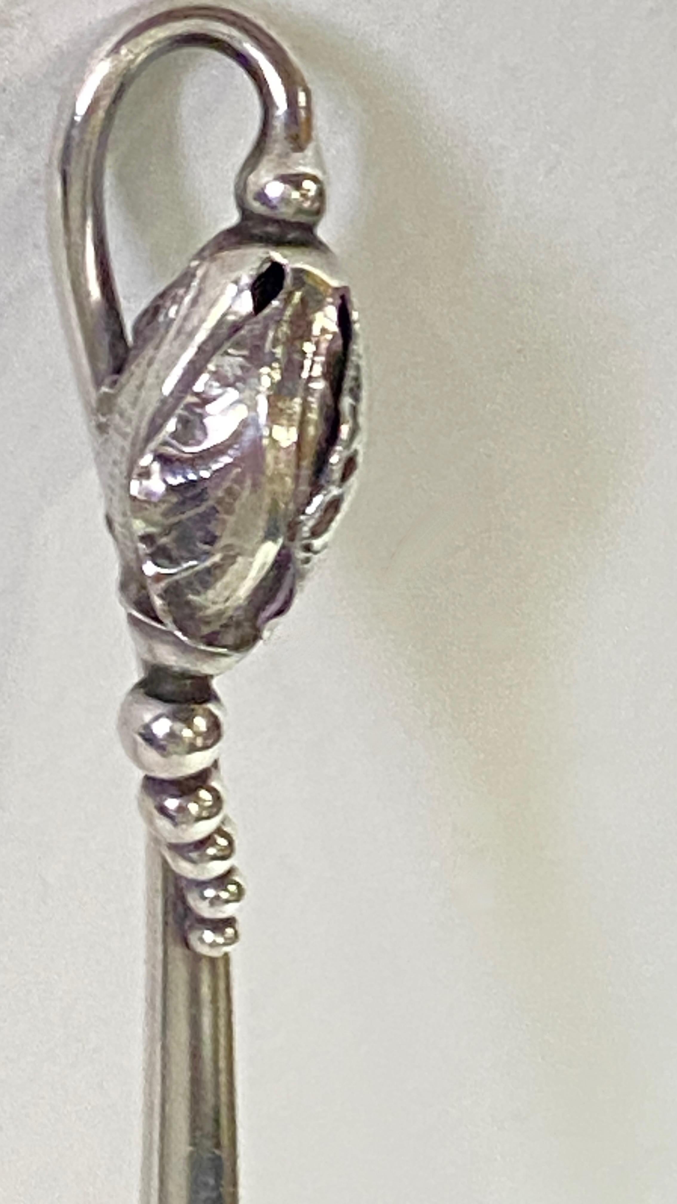 Danese Georg Jensen Blossom in argento sterling, paletta per il formaggio, 1930 in vendita