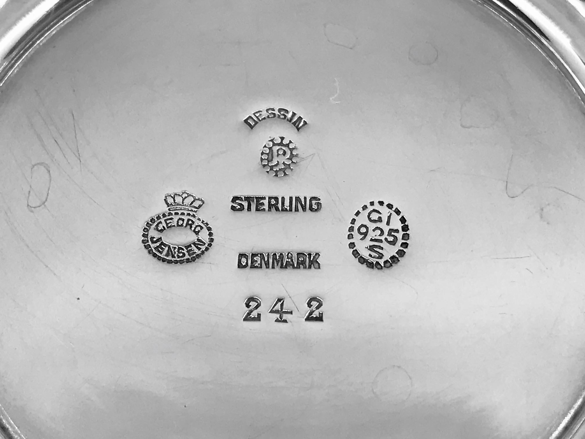 Vintage Georg Jensen Bowl 242 Johan Rohde (Dänisch) im Angebot