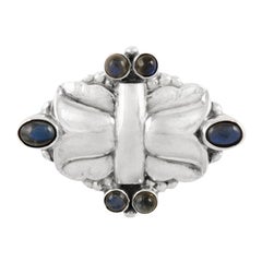 Vintage Georg Jensen Brooch #54 Labradorite