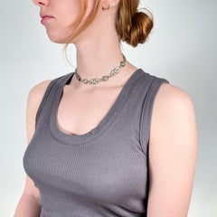 Vintage Georg Jensen Danish Sterling Silver Choker Necklace No. 10