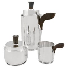 Servizio da caffè decò d'epoca Georg Jensen 736 A. Nielsen