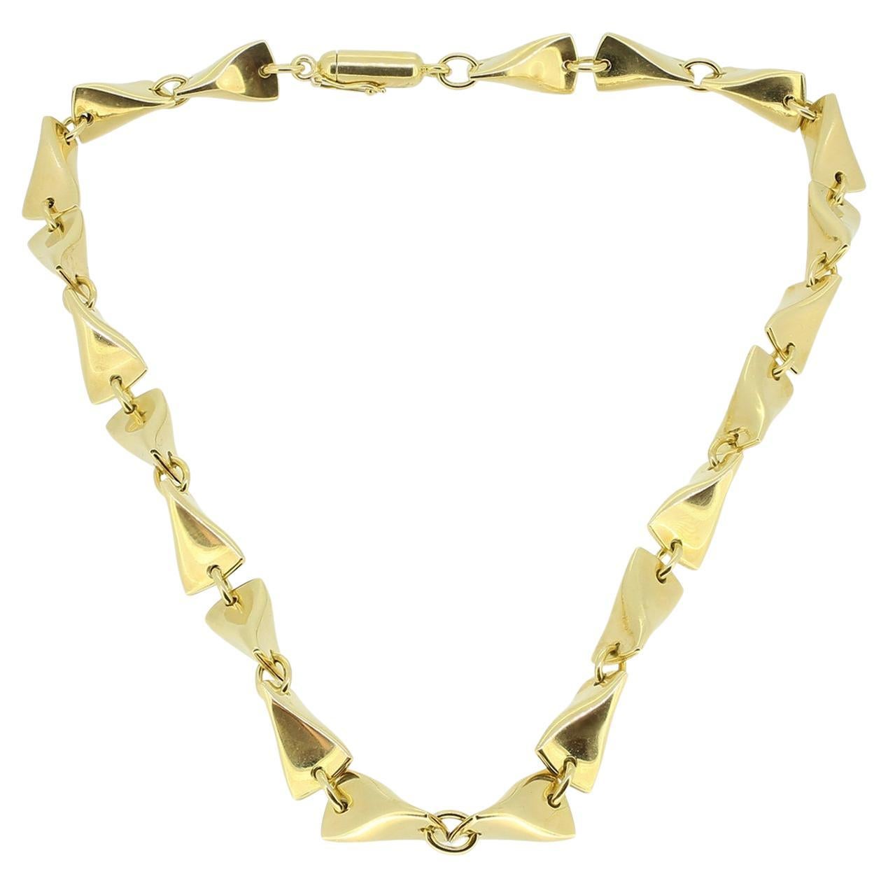 Vintage Georg Jensen Fancy Chain Necklace For Sale