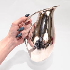 Vintage Georg Jensen Modernist Sterling Silver Pitcher No. 432A by Johan Rohde