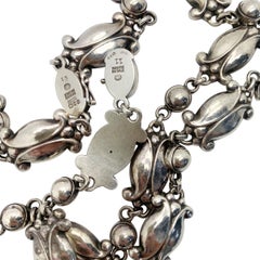 Collier et bracelet HM VINTAGE GEORG JENSEN MOONLIGHT BLOSSOM 1955 & 1956 Londres