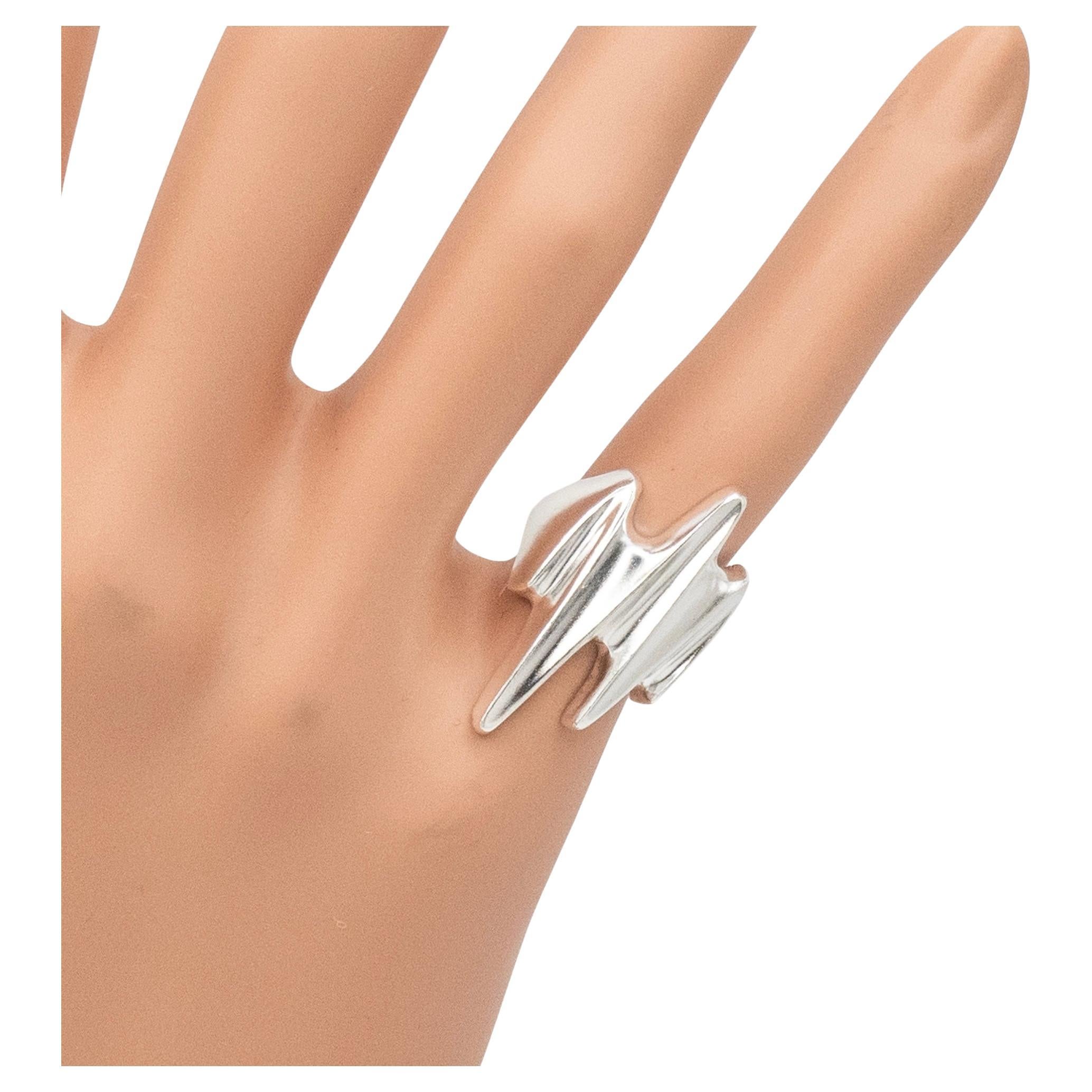 Vintage Georg Jensen No. 125 Sterling Silver Sculptural Ring