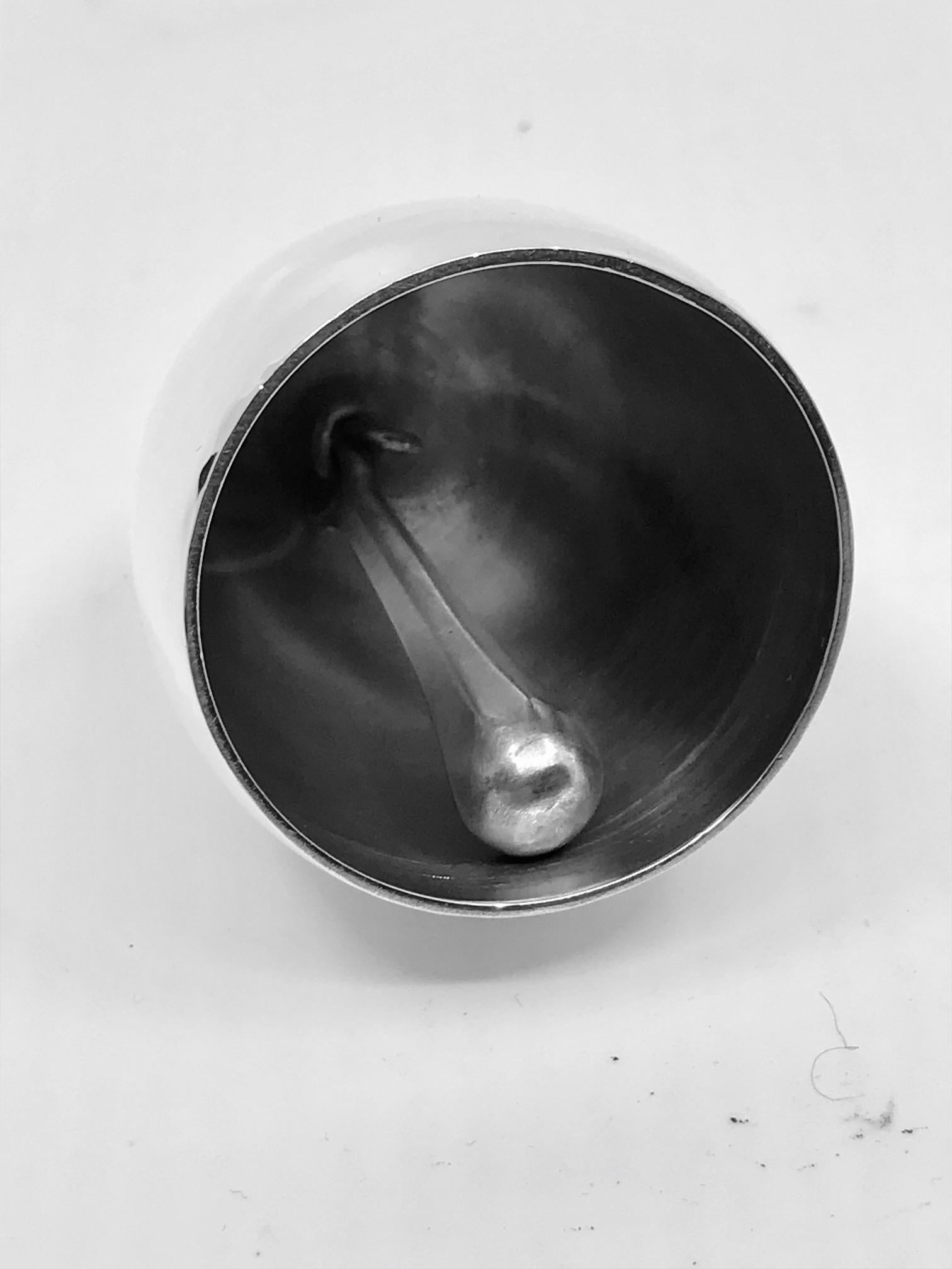 Art Deco Vintage Georg Jensen Parallel Table Bell #247 by Oscar Gundlach-Pedersen