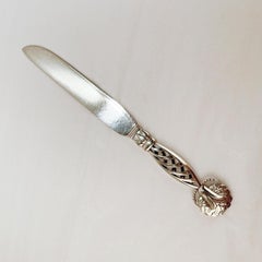 Vintage Georg Jensen Pattern No. 83 Sterling Silver Cake Knife