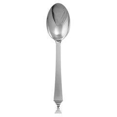 Vintage Georg Jensen Pyramid Dinner Spoon, Pattern 011