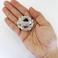 Vintage Georg Jensen Silver Bird Pin #165