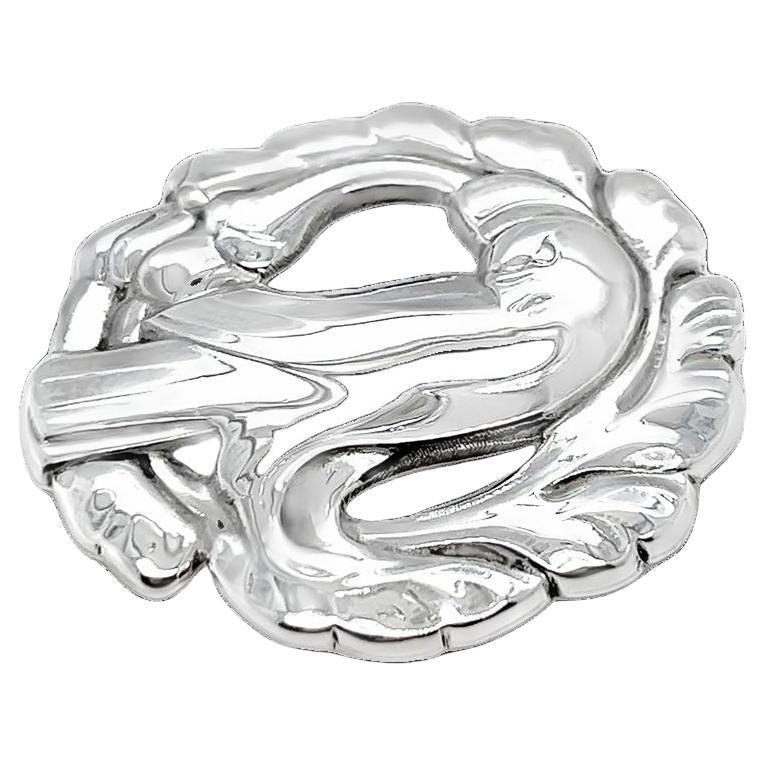 Vintage Georg Jensen Silver Bird Pin #165