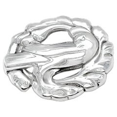 Vintage Georg Jensen Silver Bird Pin #165
