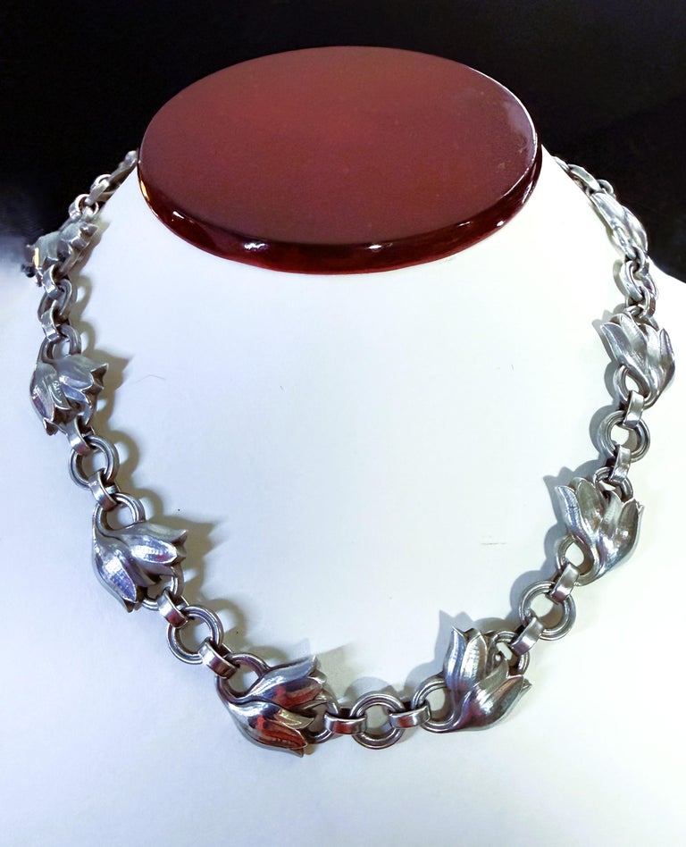 Vintage Georg Jensen Sterling 925 Silver Denmark 100A Tulip 17