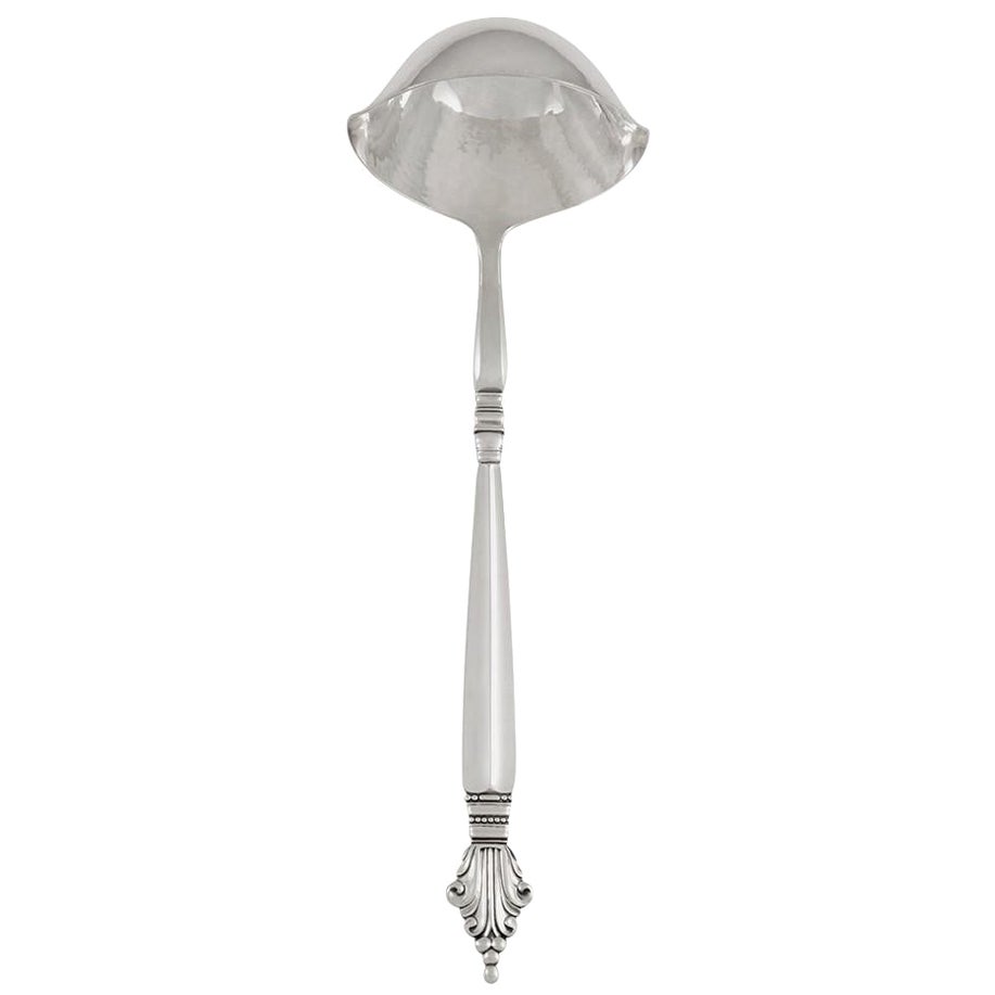 Vintage Georg Jensen Sterling Silver Acanthus Soup/Punch Ladle, Small 152