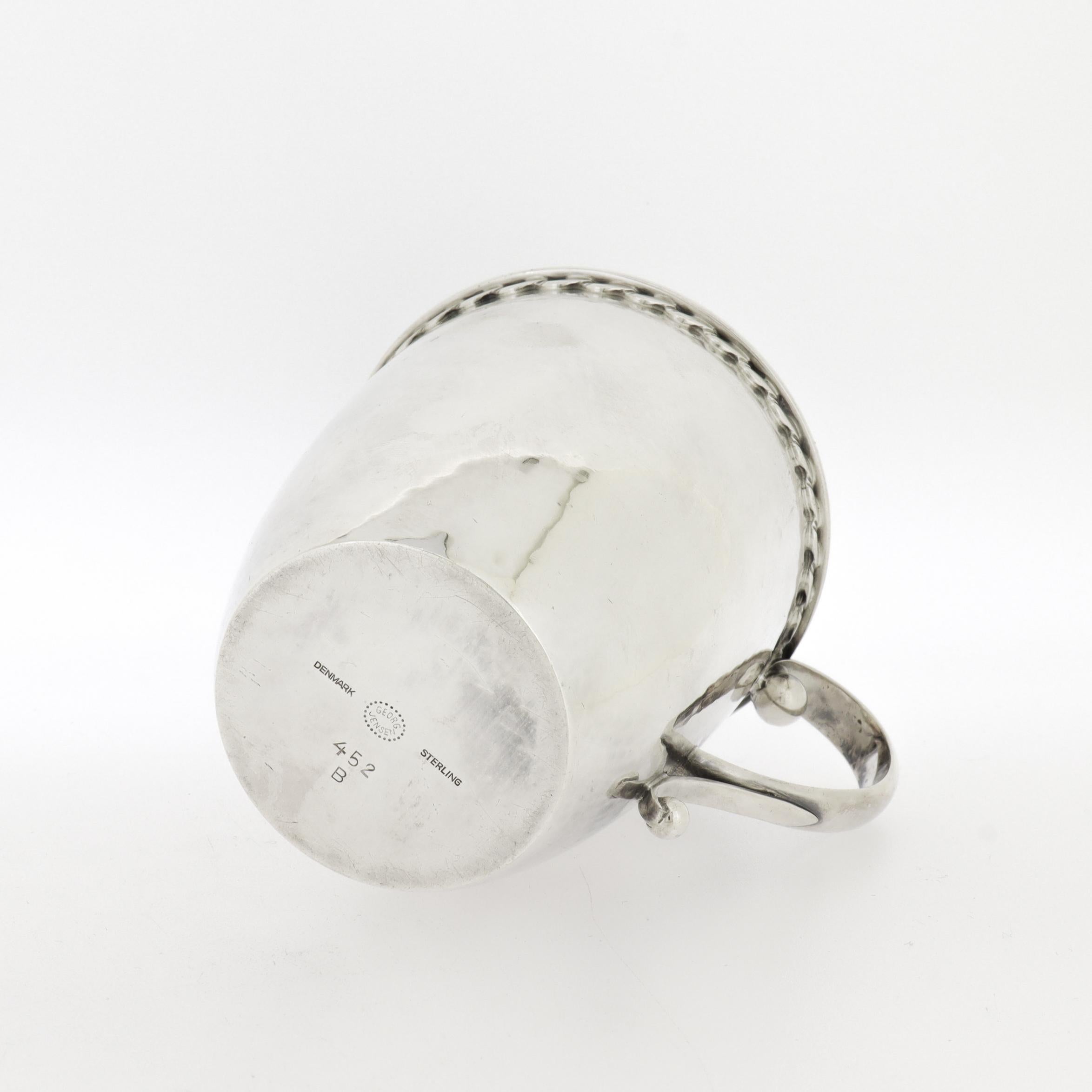 Vintage Georg Jensen Sterling Silber Blossom Child's Cup oder Becher Nr. 452 im Angebot 3