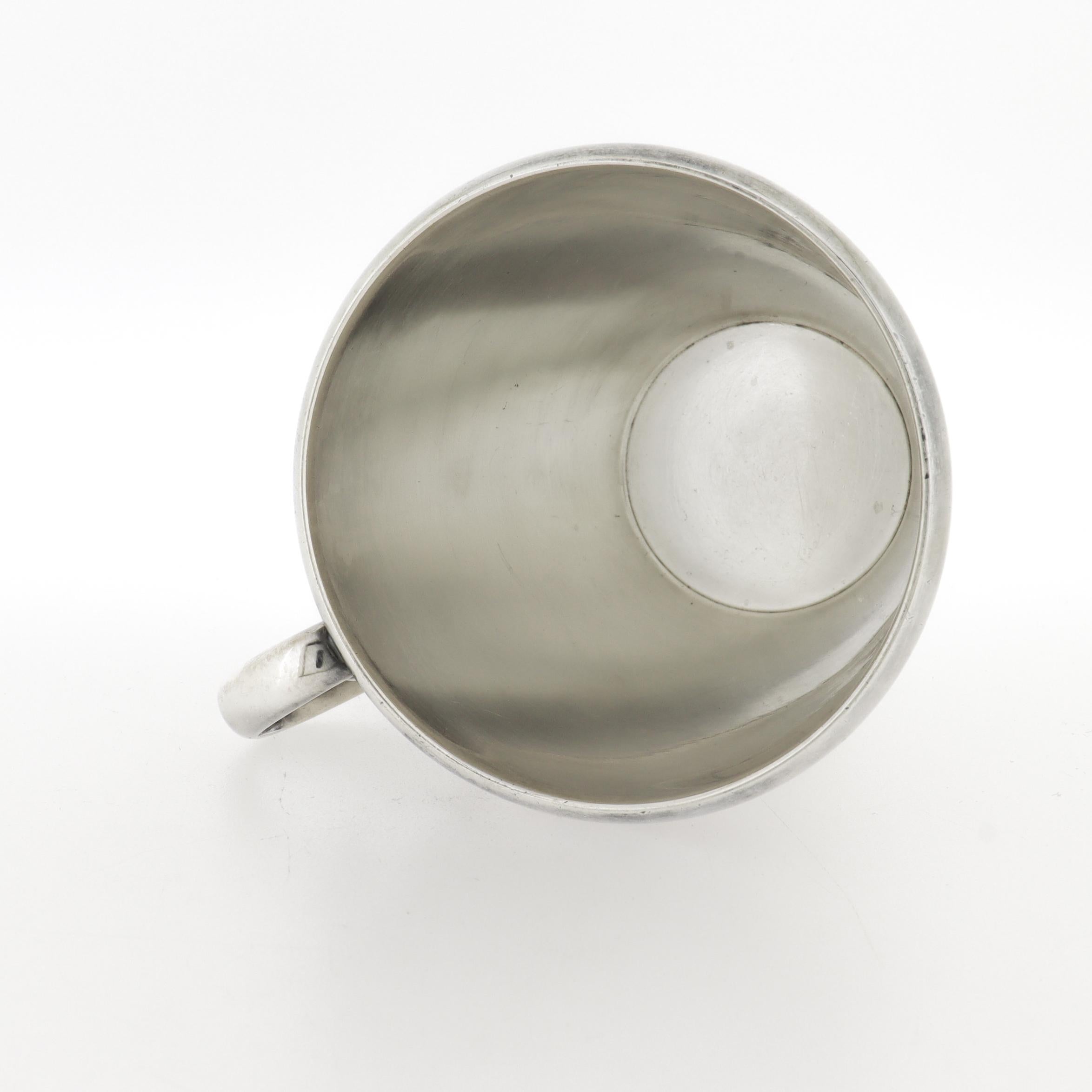 Vintage Georg Jensen Sterling Silber Blossom Child's Cup oder Becher Nr. 452 im Angebot 2