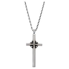Vintage Georg Jensen Sterling Silver Cross no. 90a Necklace