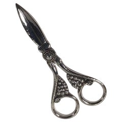 Vintage Georg Jensen Sterling Silver Grape Shears No 139