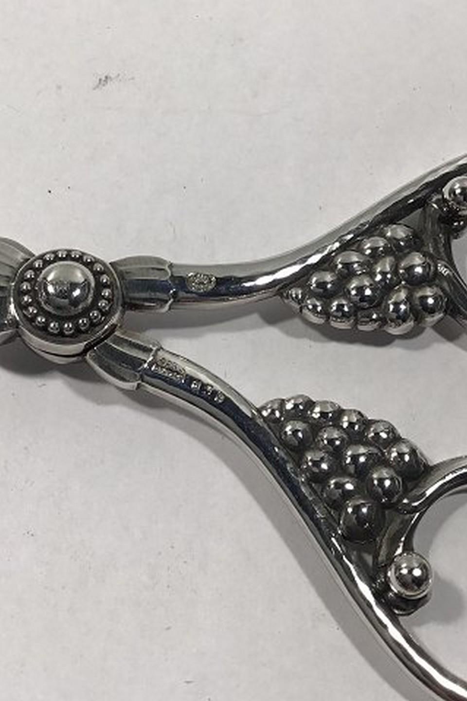 Art Nouveau Vintage Georg Jensen Sterling Silver Grape Shears No 139
