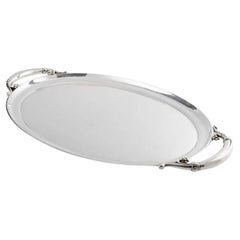 Small Oval Silver Trays — Birdie in a Barn, Vintage Event Rentals