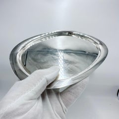 Bandeja elíptica vintage Georg Jensen de plata de ley Piet Hein nº 1146a