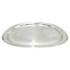 Bandeja elíptica vintage Georg Jensen de plata de ley Piet Hein nº 1146a