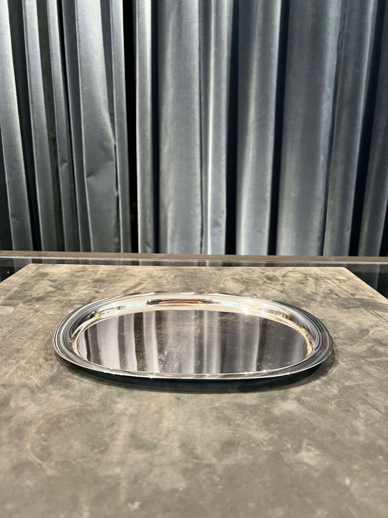 Bandeja vintage Georg Jensen de plata de ley 1146 Art Decó en venta