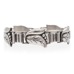 Vintage Georg Jensen Sterling Silver Tulip Bracelet