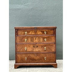 Vintage George 1 Walnut Flip Top Bachelors Chest