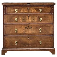 Vintage George 1 Walnut Flip Top Bachelors Chest