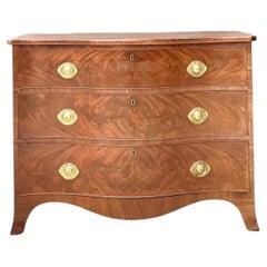Vintage George 111 Serpentine Commode