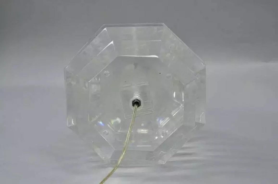 Vintage George Bullio Mid Century Modern Stacked Lucite 