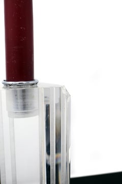 Vintage George Bullitt Tall Lucite Candle Stick