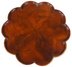 Vintage George III Chippendale Style Mahogany Pie Crust Side Table Ball Claw