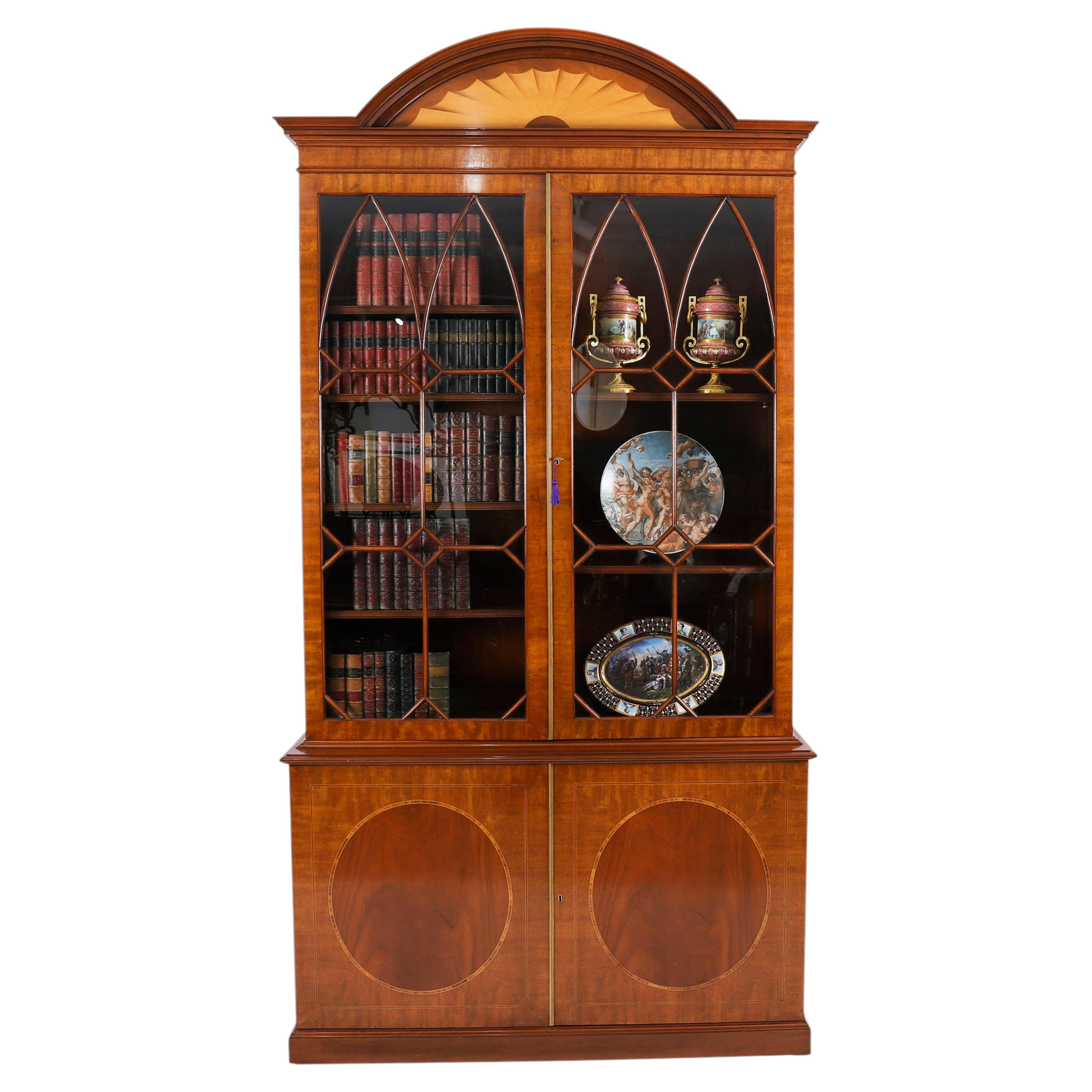 Vintage George III Revival Bookcase Restall Brown & Clennell 20th Century