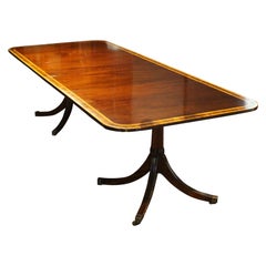 Vintage George III Style Double Pedestal Dining Table Vintage George III Style Double Pedestal Dining Table