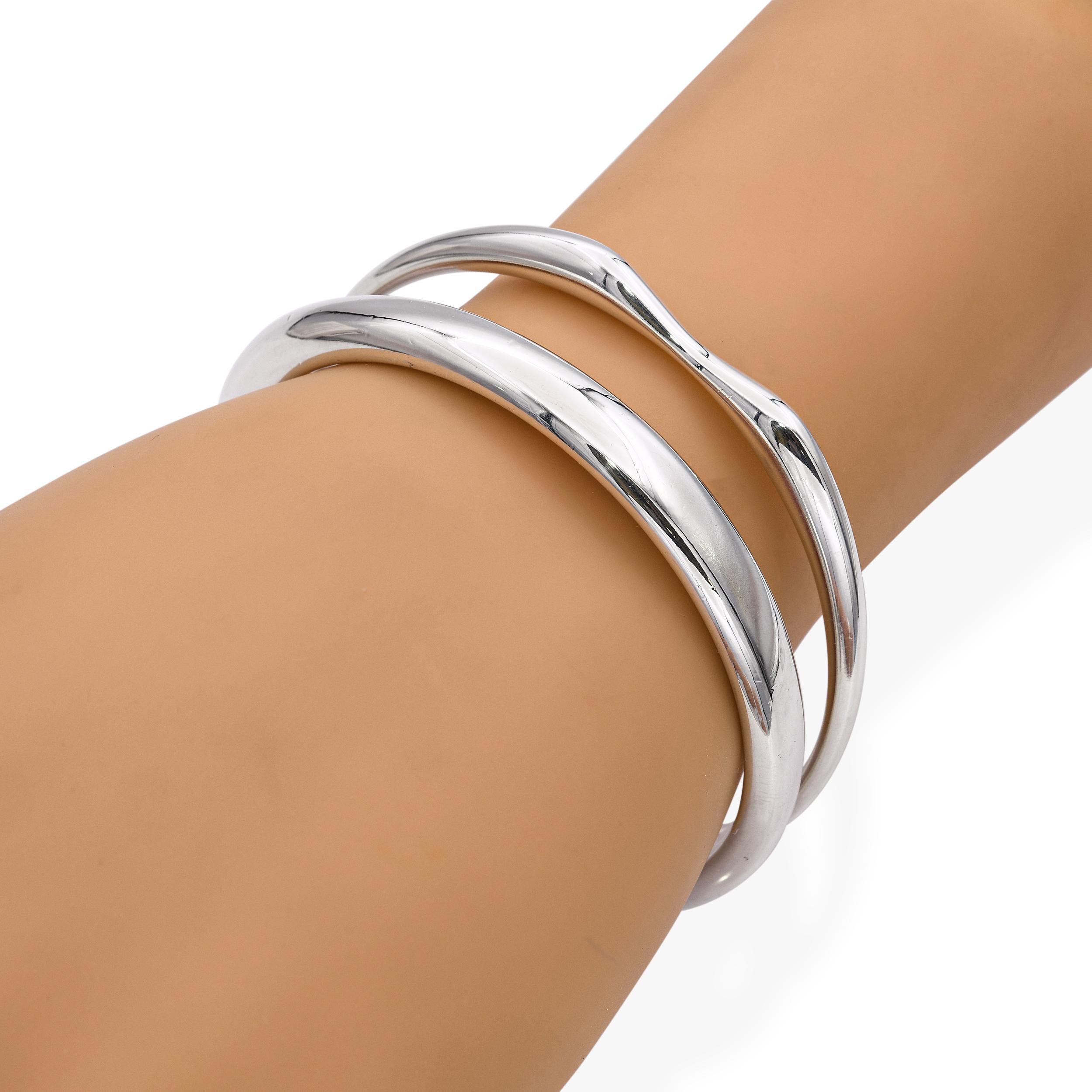 Moderno Set di braccialetti d'argento vintage Georg Jensen in vendita